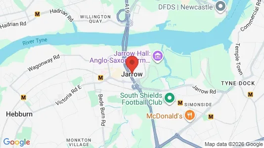 Apartments for rent i Jarrow - Tyne and Wear - kort over placeringen