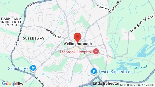 Houses for rent i Wellingborough - Northamptonshire - kort over placeringen