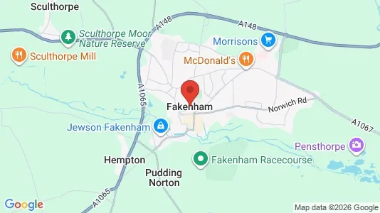 Apartments for rent i Fakenham - Norfolk - kort over placeringen