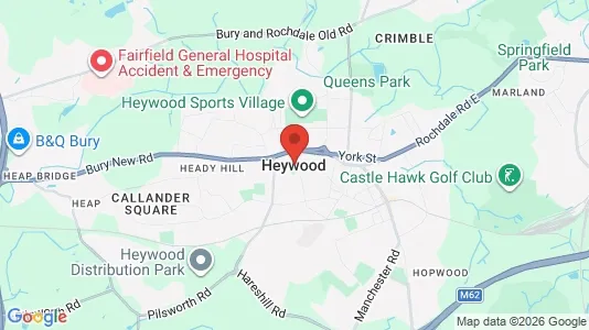 Houses for rent i Heywood - Lancashire - kort over placeringen