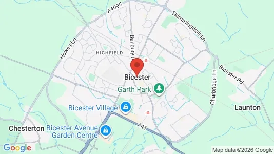 Houses for rent i Bicester - Oxfordshire - kort over placeringen