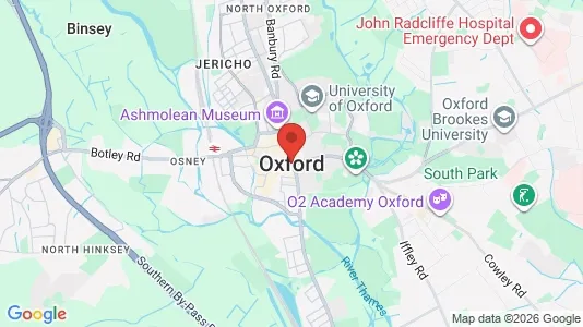 Houses for rent i Oxford - Oxfordshire - kort over placeringen