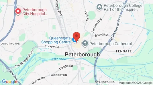 Houses for rent i Peterborough - Cambridgeshire - kort over placeringen