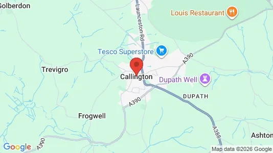 Houses for rent i Callington - Cornwall - kort over placeringen