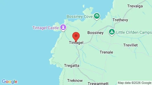 Houses for rent i Tintagel - Cornwall - kort over placeringen