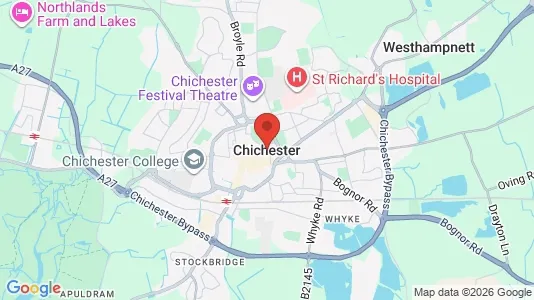 Houses for rent i Chichester - West Sussex - kort over placeringen