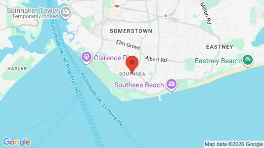 Houses for rent i Southsea - Hampshire - kort over placeringen