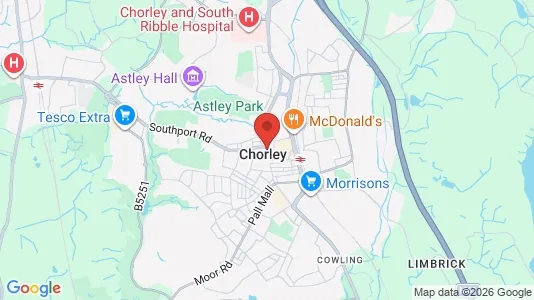 Houses for rent i Chorley - Lancashire - kort over placeringen