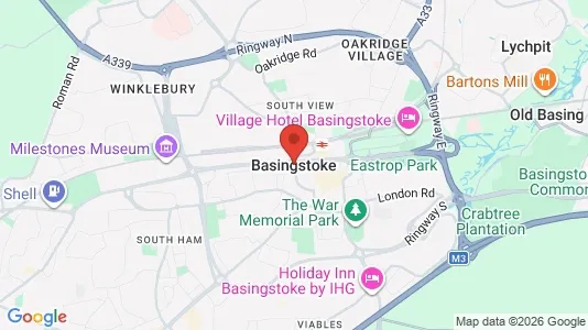 Houses for rent i Basingstoke - Hampshire - kort over placeringen