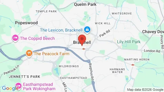 Houses for rent i Bracknell - Berkshire - kort over placeringen