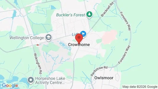 Houses for rent i Crowthorne - Berkshire - kort over placeringen