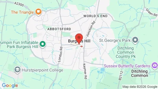 Houses for rent i Burgess Hill - West Sussex - kort over placeringen