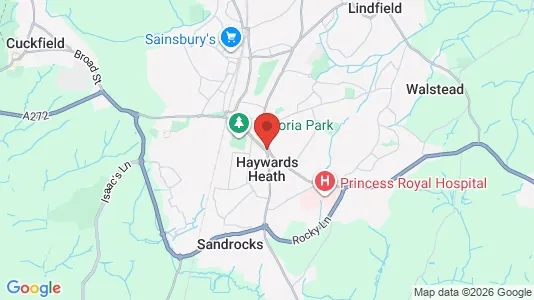 Houses for rent i Haywards Heath - West Sussex - kort over placeringen