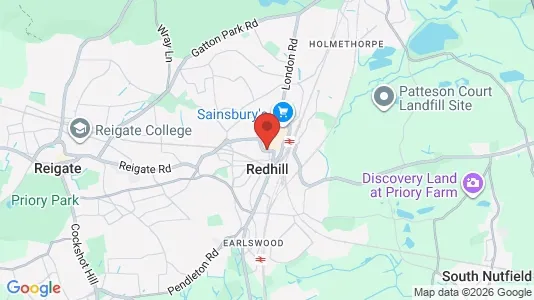 Houses for rent i Redhill - Surrey - kort over placeringen
