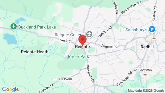 Houses for rent i Reigate - Surrey - kort over placeringen