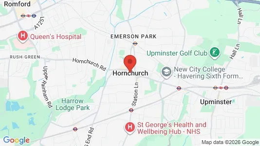 Houses for rent i Hornchurch - Essex - kort over placeringen