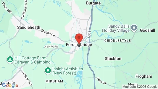 Apartments for rent i Fordingbridge - Hampshire - kort over placeringen