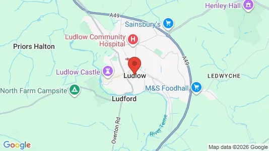Houses for rent i Ludlow - Shropshire - kort over placeringen