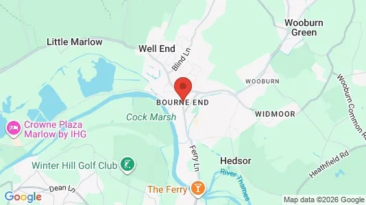 Houses for rent i Bourne end - Buckinghamshire - kort over placeringen