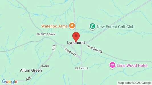 Rooms for rent i Lyndhurst - Hampshire - kort over placeringen