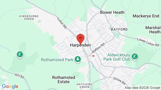 Apartments for rent i Harpenden - Hertfordshire - kort over placeringen