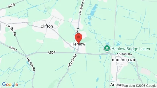 Apartments for rent i Henlow - Bedfordshire - kort over placeringen