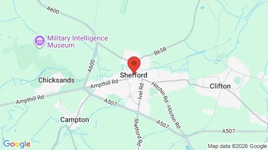 Apartments for rent i Shefford - Bedfordshire - kort over placeringen