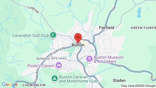 Houses for rent i Buxton - Derbyshire - kort over placeringen