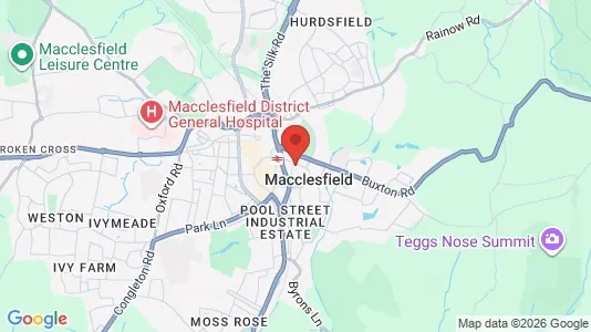 Houses for rent i Macclesfield - Cheshire - kort over placeringen