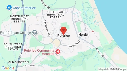 Houses for rent i Peterlee - County Durham - kort over placeringen