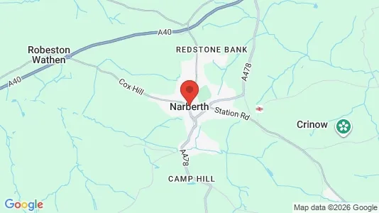 Apartments for rent i Narberth - Dyfed - kort over placeringen