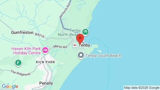 Apartments for rent i Tenby - Dyfed - kort over placeringen