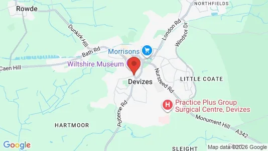 Apartments for rent i Devizes - Wiltshire - kort over placeringen