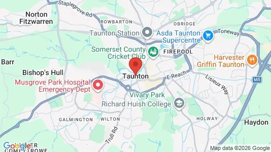 Apartments for rent i Taunton - Somerset - kort over placeringen
