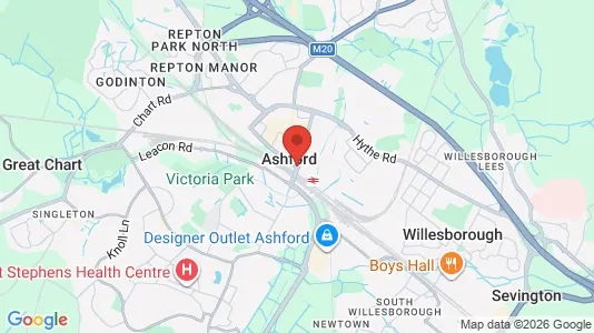 Houses for rent i Ashford - Kent - kort over placeringen