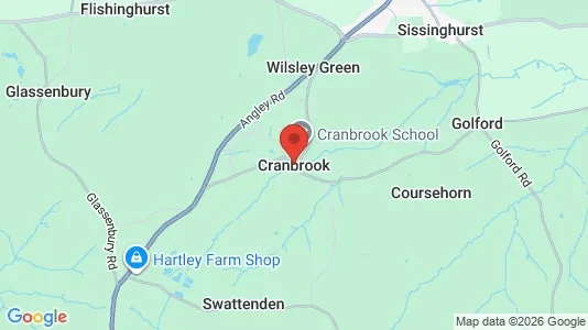 Houses for rent i Cranbrook - Kent - kort over placeringen