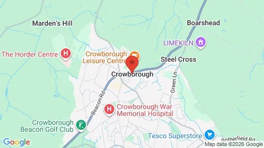 Houses for rent i Crowborough - East Sussex - kort over placeringen