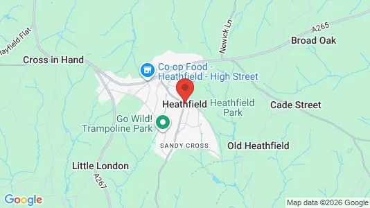 Apartments for rent i Heathfield - East Sussex - kort over placeringen