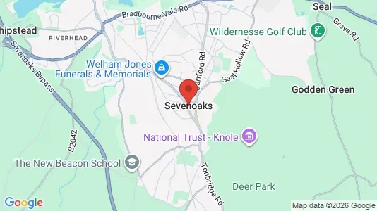 Houses for rent i Sevenoaks - Kent - kort over placeringen