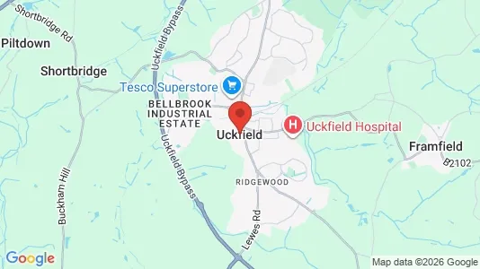Houses for rent i Uckfield - East Sussex - kort over placeringen