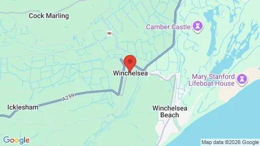 Houses for rent i Winchelsea - East Sussex - kort over placeringen