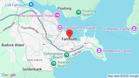 Apartments for rent i Falmouth - Cornwall - kort over placeringen