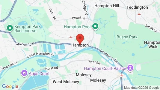 Apartments for rent i Hampton - Middlesex - kort over placeringen
