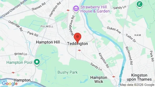Apartments for rent i Teddington - Middlesex - kort over placeringen