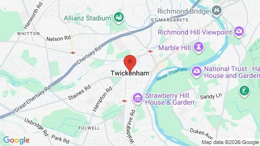 Apartments for rent i Twickenham - Middlesex - kort over placeringen