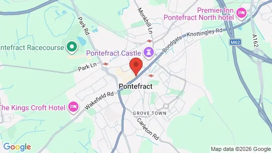 Houses for rent i Pontefract - West Yorkshire - kort over placeringen