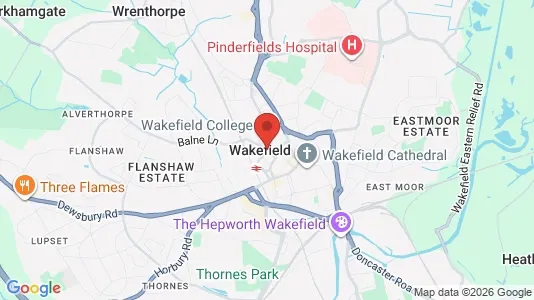 Apartments for rent i Wakefield - West Yorkshire - kort over placeringen