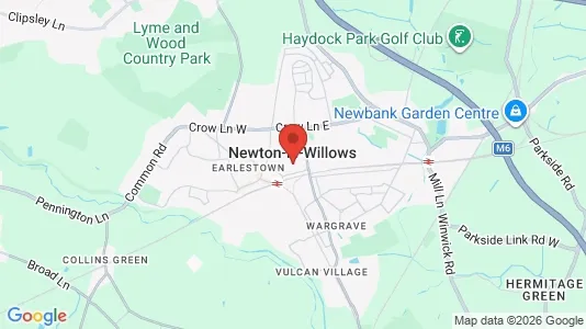 Houses for rent i Newton-le-Willows - Merseyside - kort over placeringen