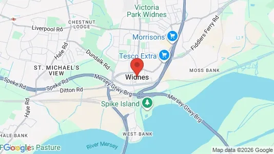 Houses for rent i Widnes - Cheshire - kort over placeringen