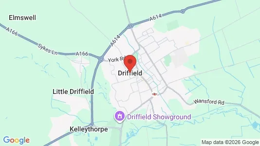 Houses for rent i Driffield - North Humberside - kort over placeringen